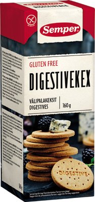 Semper Gluteenittomat Digestivekeksit 160g Semper Gluteenittomat Digestivekeksit 160g