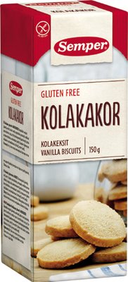 Semper Gluteenittomat Kolakeksit 150g Semper Gluteenittomat Kolakeksit 150g