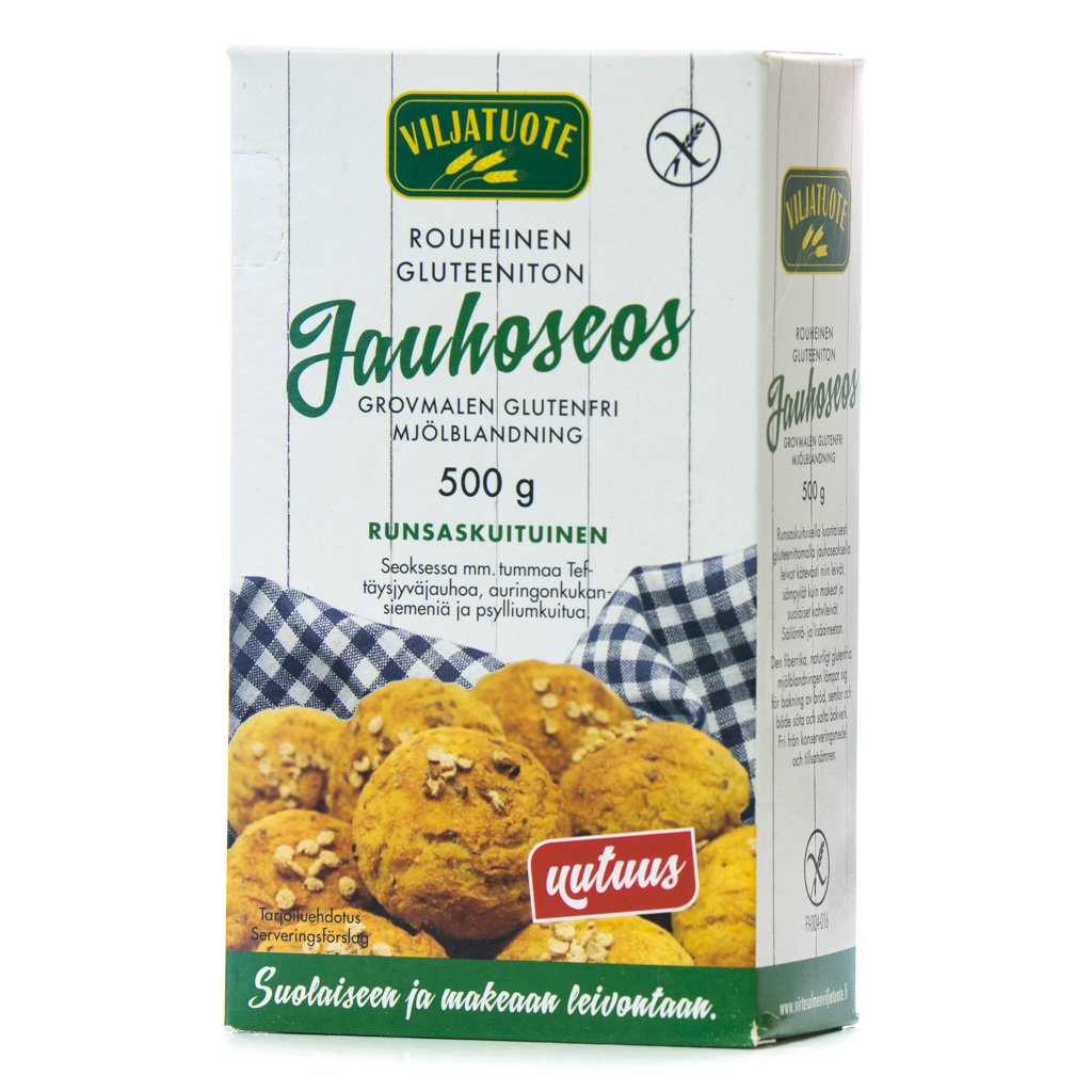 Rouheinen gluteeniton jauhoseos Rouheinen gluteeniton jauhoseos