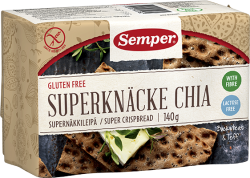 Semper Gluteeniton Supernäkkileipä Chia 140 g
