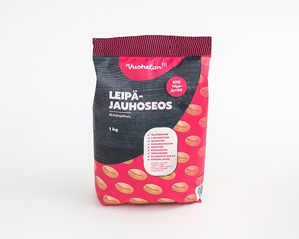Vuohelan Herkku Leipäjauhoseos 1kg Vuohelan Herkku Leipäjauhoseos 1kg