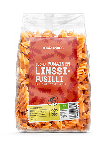 Makrobios Luomu Punainen linssifusilli