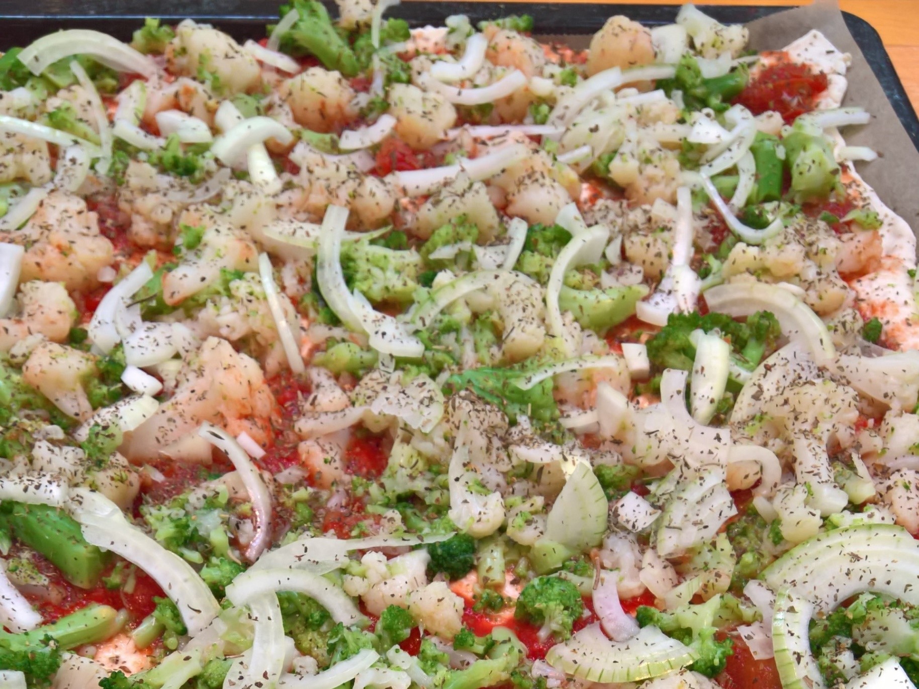 Kukkakaali-parsakaalipizza Kukkakaali-parsakaalipizza