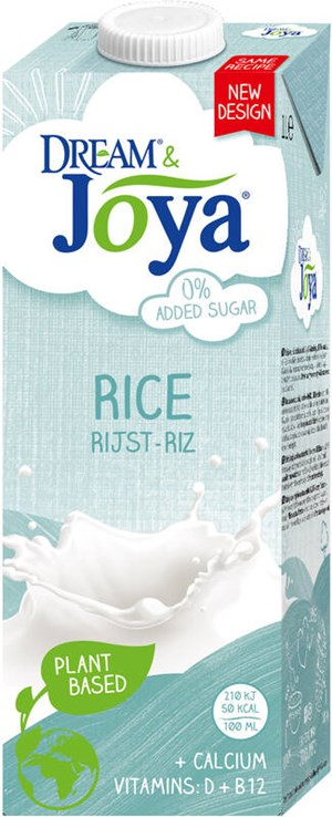 Dream & Joya Kalsiumrikastettu riisijuoma UHT 1L Dream & Joya Kalsiumrikastettu riisijuoma UHT 1L