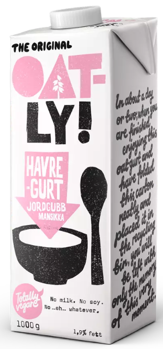 Oatly Mansikka Havregurt 1kg