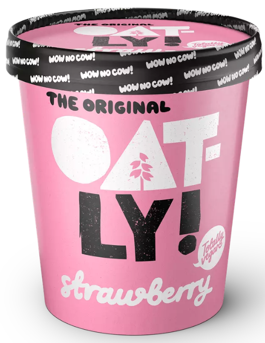 Oatly kaurajäätelö Strawberry 500ml Oatly kaurajäätelö Strawberry 500ml
