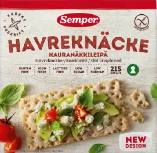 Semper Gluteeniton Kauranäkkileipä 215g