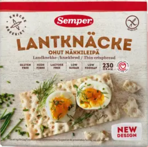 Semper Gluteeniton Ohut näkkileipä 230g Semper Gluteeniton Ohut näkkileipä 230g