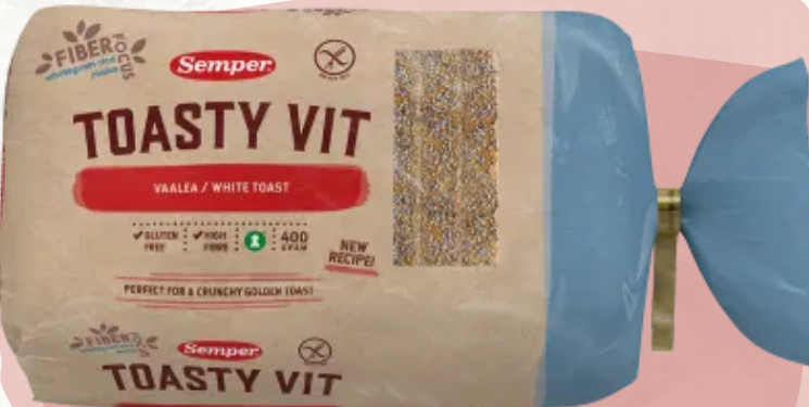 Semper Gluteeniton Toasty Vaalea 400g Semper Gluteeniton Toasty Vaalea 400g