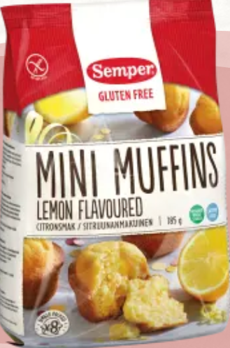 Semper Gluteenittomat Sitruunanmakuiset Minimuffinssit 185g