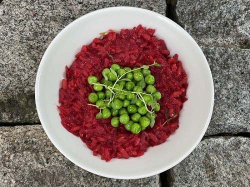 Herne-punajuuririsotto