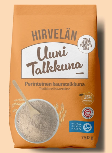 Hirvelän Uunitalkkuna - gluteeniton kauratalkkuna