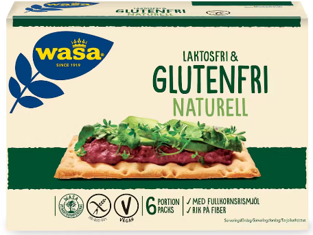 Wasa näkkileipä Maustamaton gluteeniton 240g