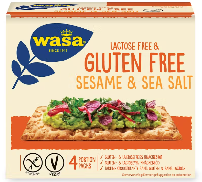 Wasa näkkileipä Seesami-merisuola gluteeniton 240g