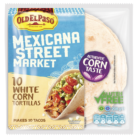 Old El Paso Mini Maissitortilla 10 gluteeniton 208g
