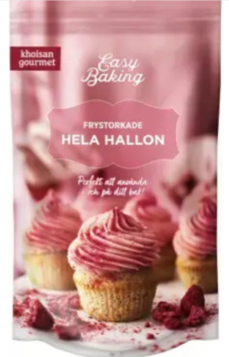 Khoisan Gourmet Pakastekuivatut vadelmat