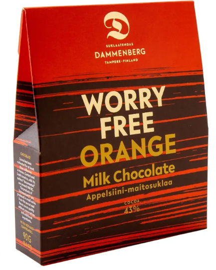 Dammenberg Worry free Appelsiini maitosuklaanappi soijaton