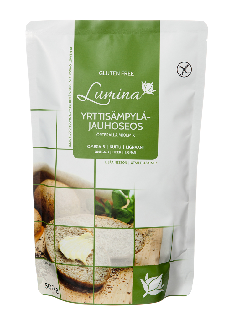 LUMINA gluteeniton yrttisämpylä jauhoseos LUMINA gluteeniton yrttisämpylä jauhoseos