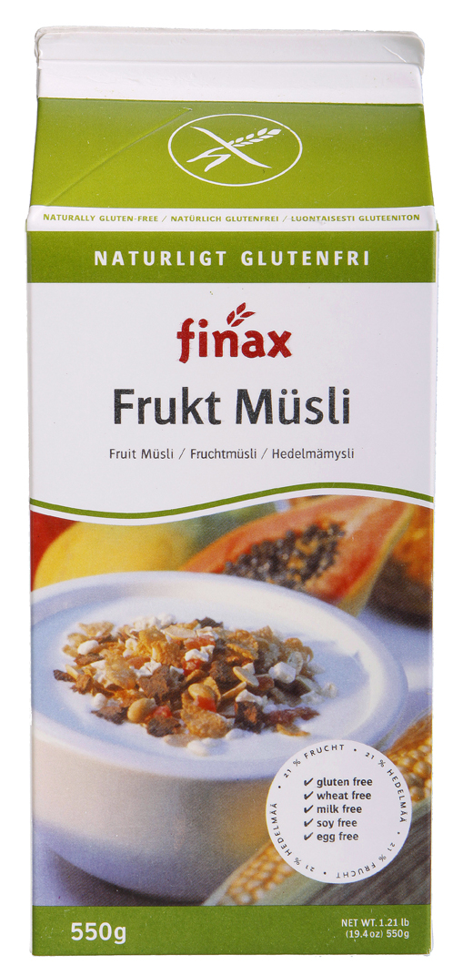 Finax Gluteeniton Hedelmämysli