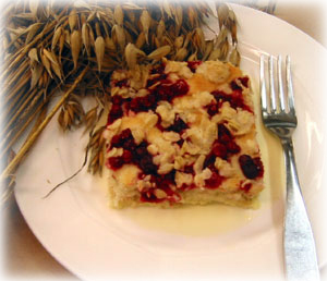 Puolukka-kaurapiirakka Puolukka-kaurapiirakka