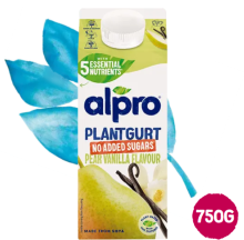 Alpro Soijavalmiste Plantgurt Päärynä-vanilja 750g