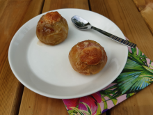 Uuniomenat halvatäytteellä